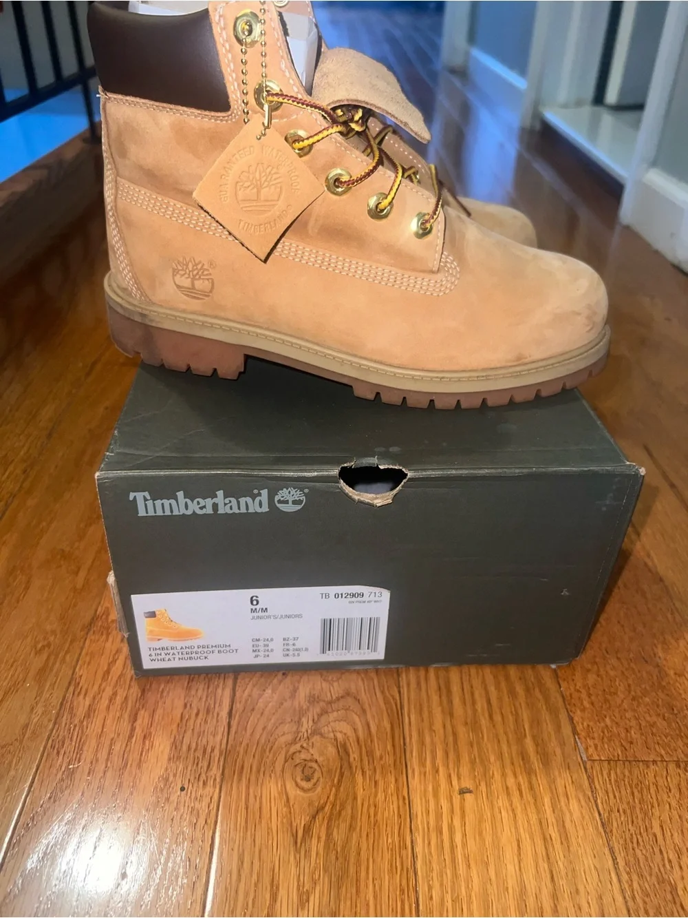 Timberland Kids Wheat Lace-Up Work Boots - Tan